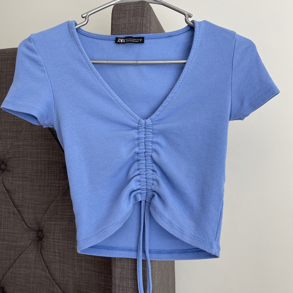 Zara cinched crop top